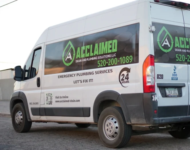 acclaimed drain and plumbing solutions truck